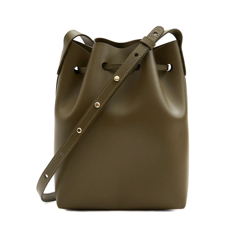 Mini Bucket Bag in Olive